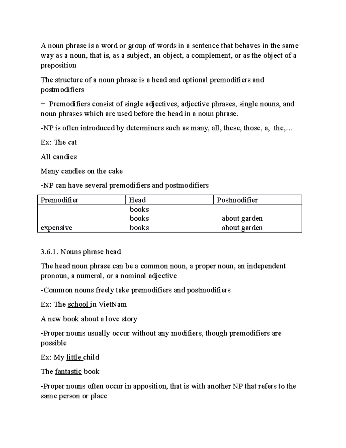 Gra4 - practice materials - A noun phrase is a word or group of words ...