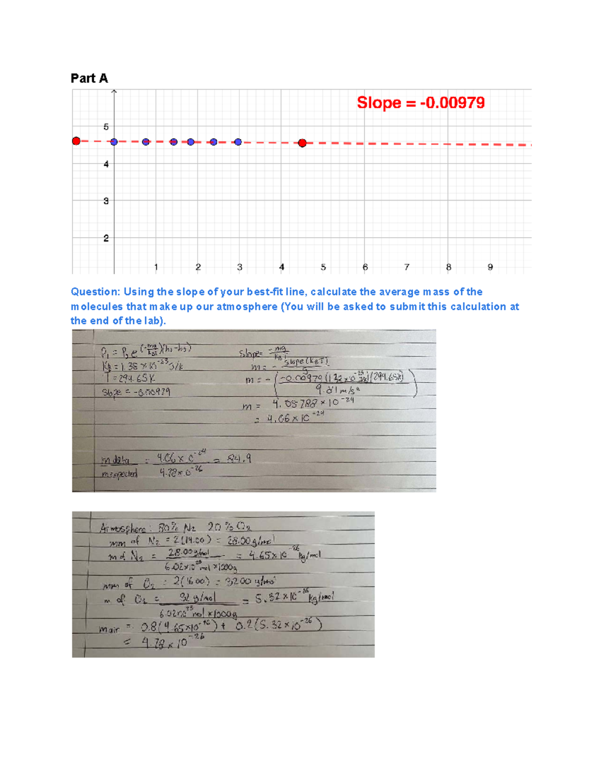 Phys 1080 Lab 3 - Molecular Mass & Surface Tension Experiments - Studocu
