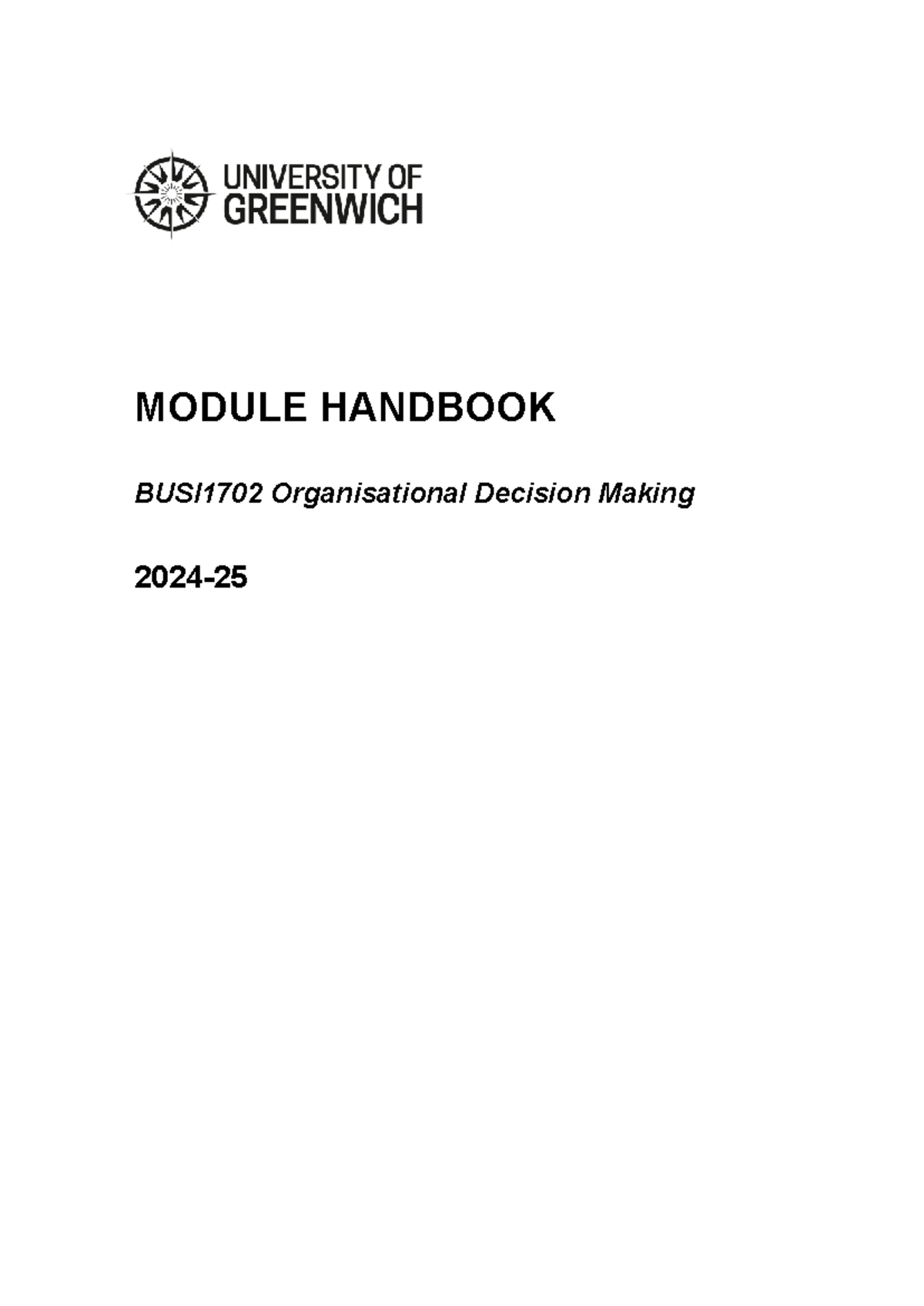 BUSI1702 ODM Module Handbook HCM Campus Final - MODULE HANDBOOK ...