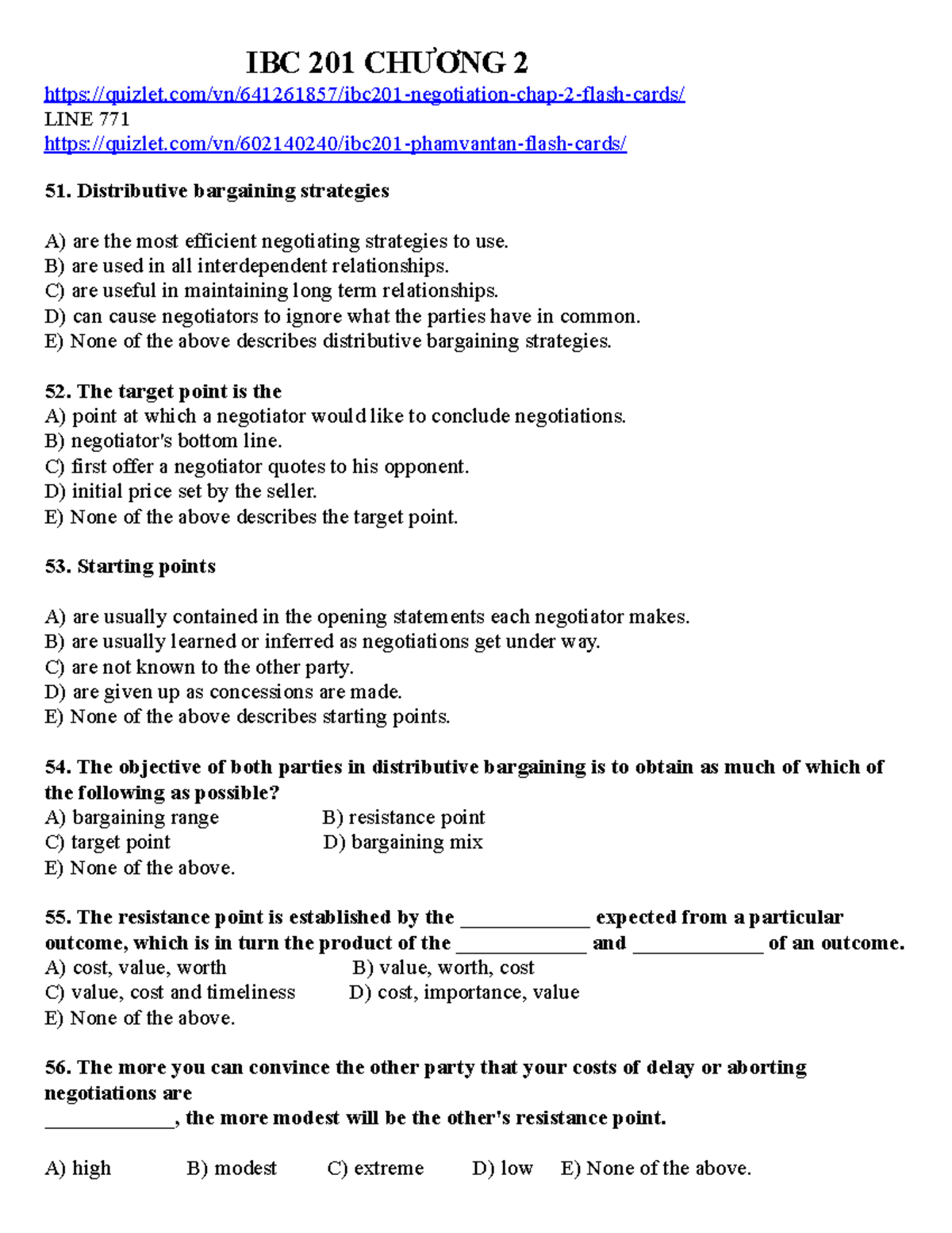 IBC 201 CHAP 2 - Expanded Notes on Distributive Bargaining Strategies ...