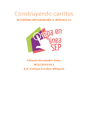 Actividad Integradora 1, Módulo 11 - Tiempo de ahorrar ACTIVIDAD ...