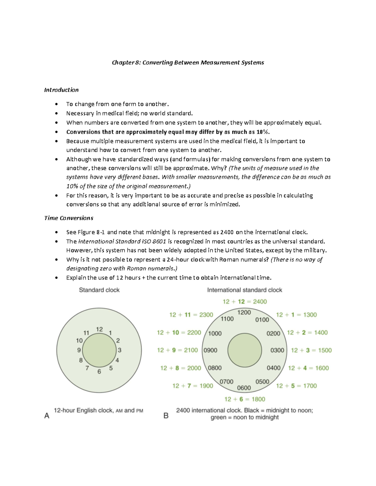 Understanding Measurement System Conversions: Chapter 8 Overview - Studocu
