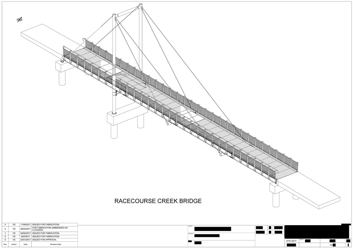 RACECOURSE CREEK BRIDGE STRUCTURAL SECTIONS & DETAILS (FABRICATION ...