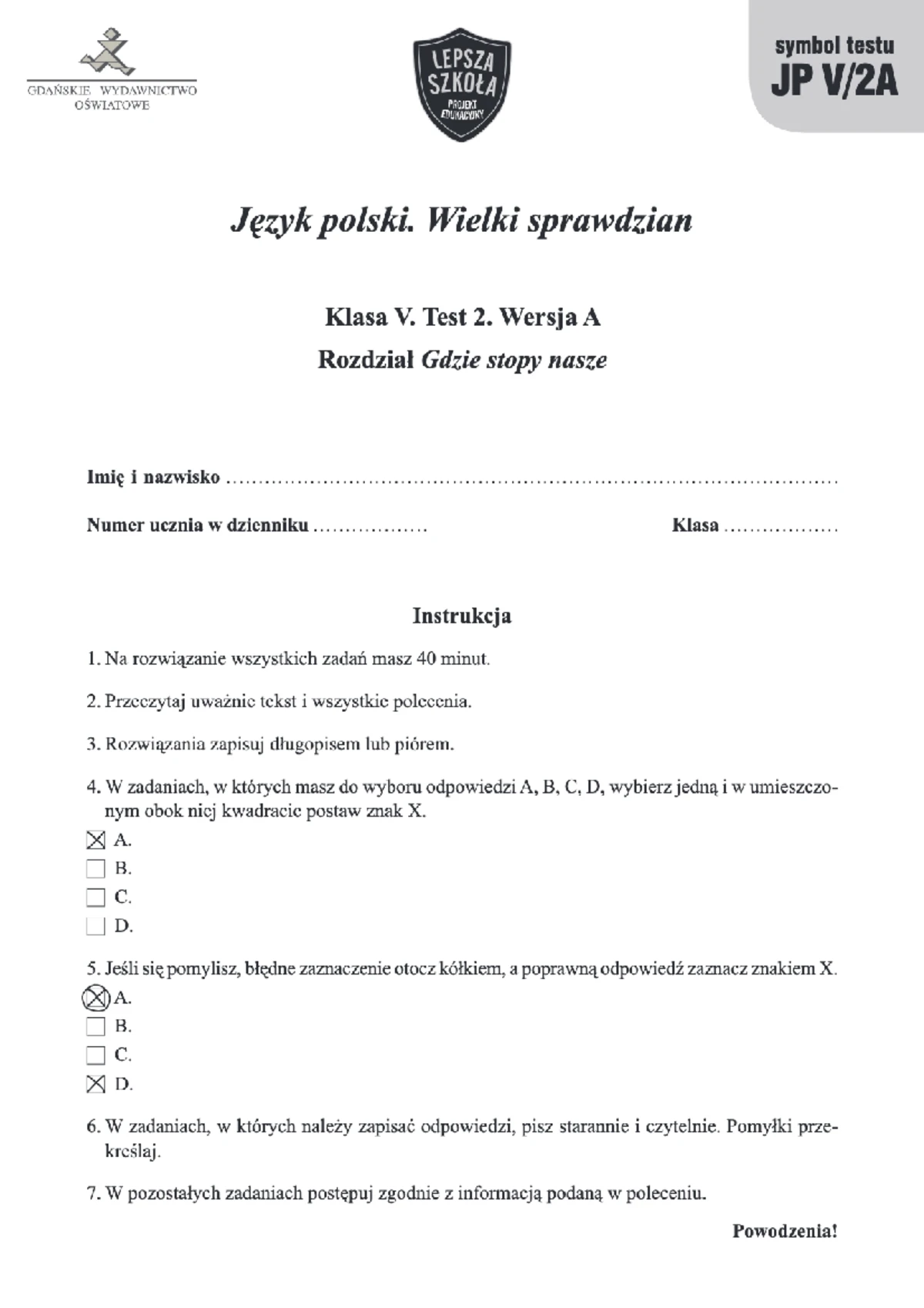 Sprawdzian Z Jezyka Polskiego Kl 3 www.studocu.com