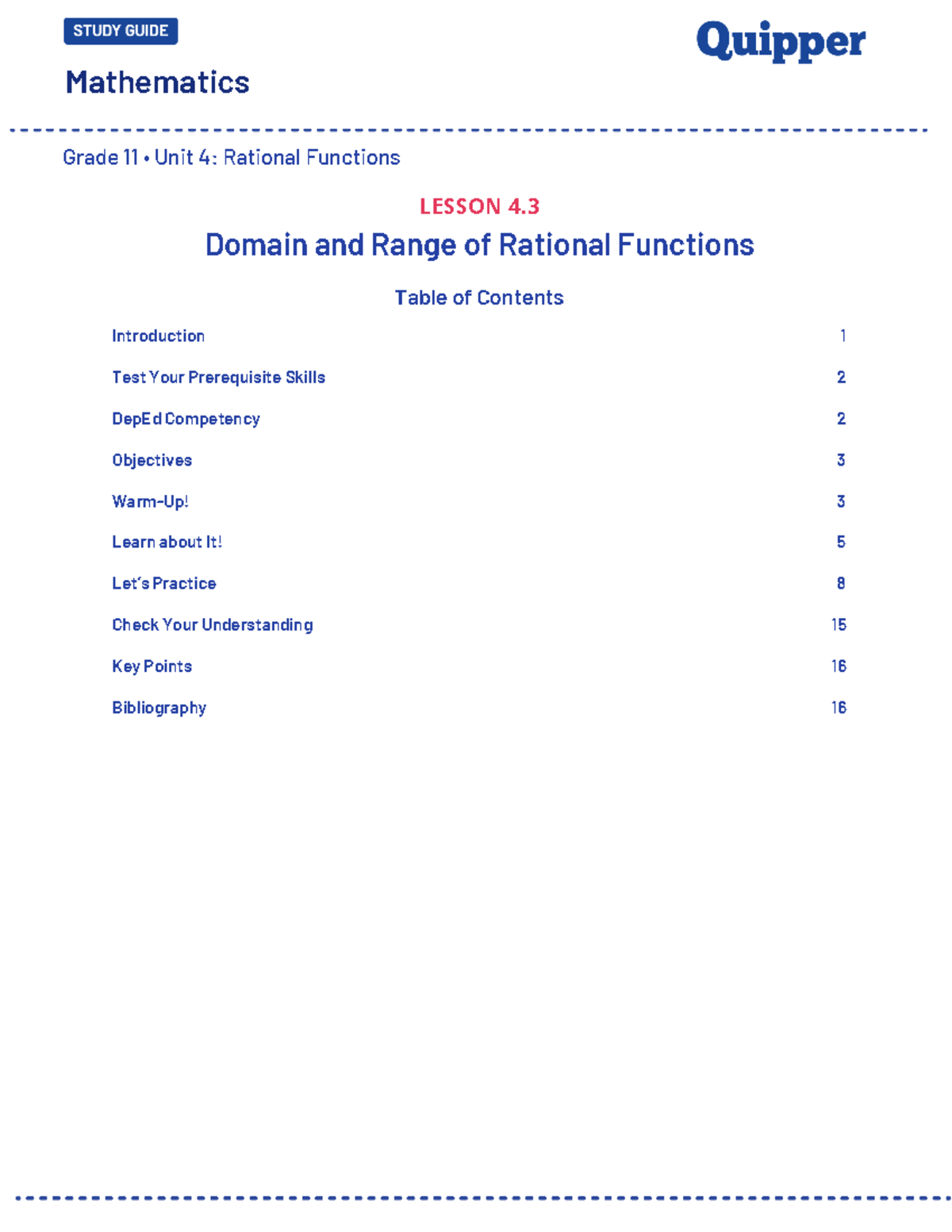 ME GM 11 Q1 0403 SG - Haha - Grade 11 • Unit 4: Rational Functions ...