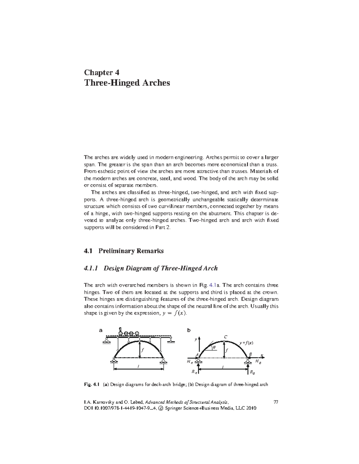 Three-Hinged Arches: Analysis and Structural Characteristics in ...