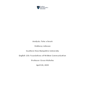 IDS 150 Module 1 Short Paper: Understanding Sustainability - Studocu