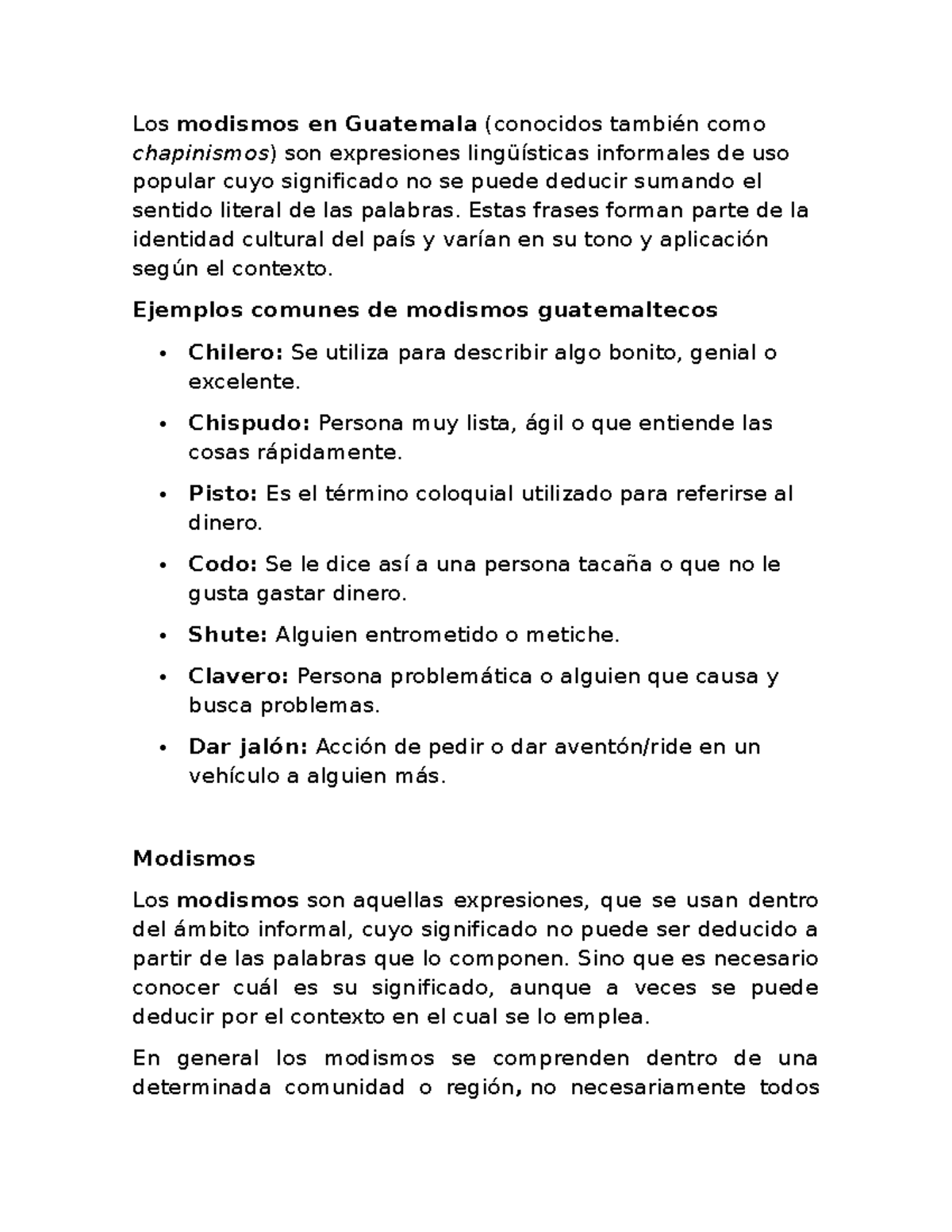 Modismos Chapinismos en Guatemala: Expresiones Culturales y Ejemplos ...