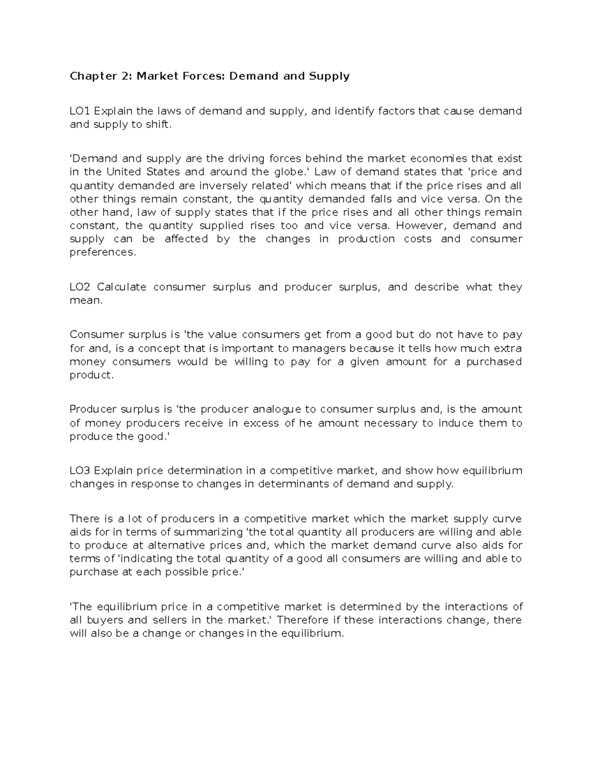 Chapter 2 Market Forces Demand and Supply (Managerial Economics ...