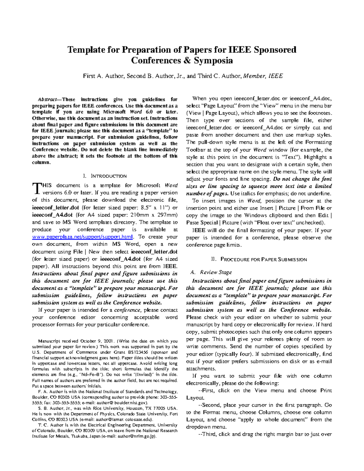 IEEE Paper Formatting Guidelines: A Comprehensive Template - Studocu