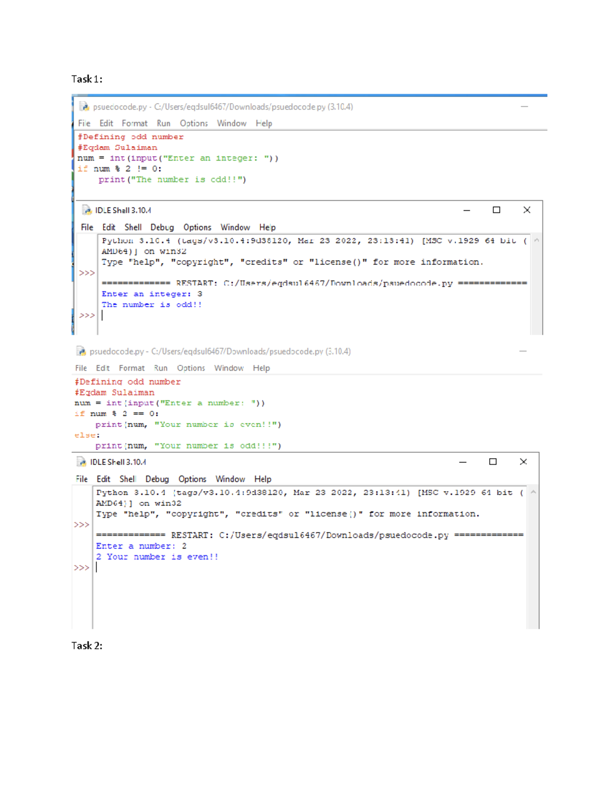 Program Design and Testing Guide: Tasks 1, 2, and 3 Overview - Studocu