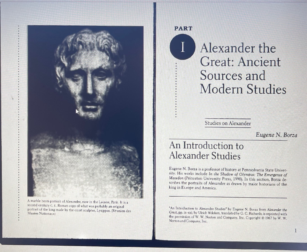 An Introduction to Alexander Studies: Biographical & Historical ...