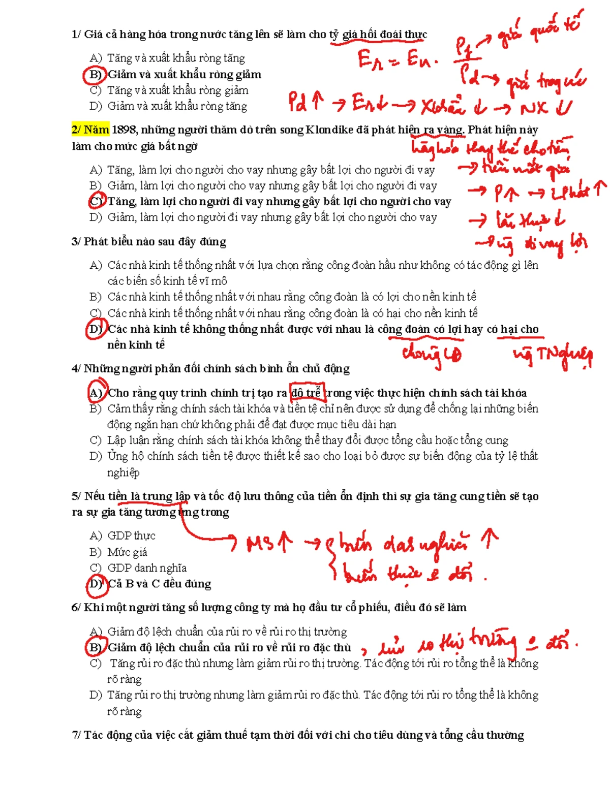 Luyện Đề Vĩ Mô LMS Ôn Thi Cuối Kỳ NEU - Đề Trắc Nghiệm Đầy Đủ - Studocu