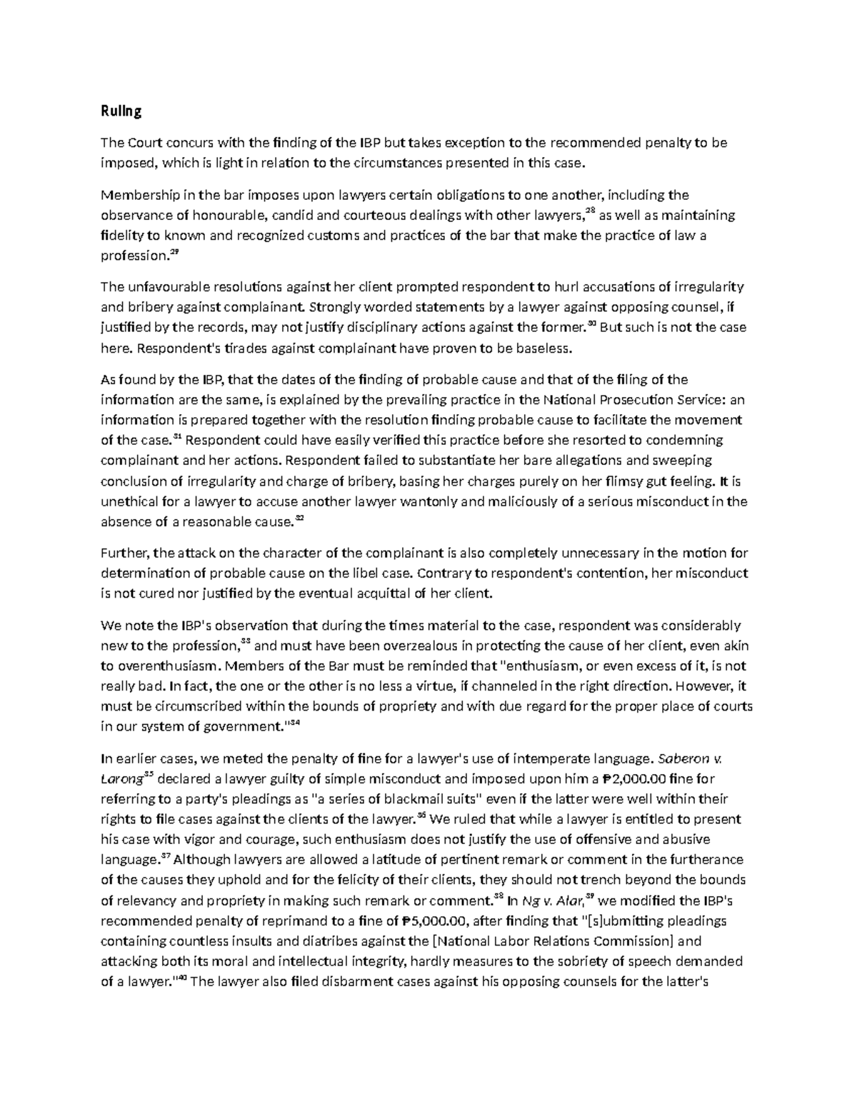 Bb - Case Study: Ethical Obligations and Misconduct in Legal Practice - Studocu