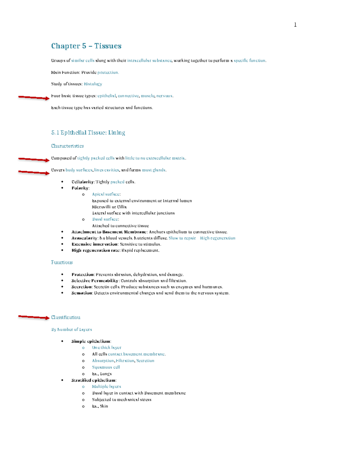 Unit 2: Study Guide on Tissues and Integumentary System - Studocu