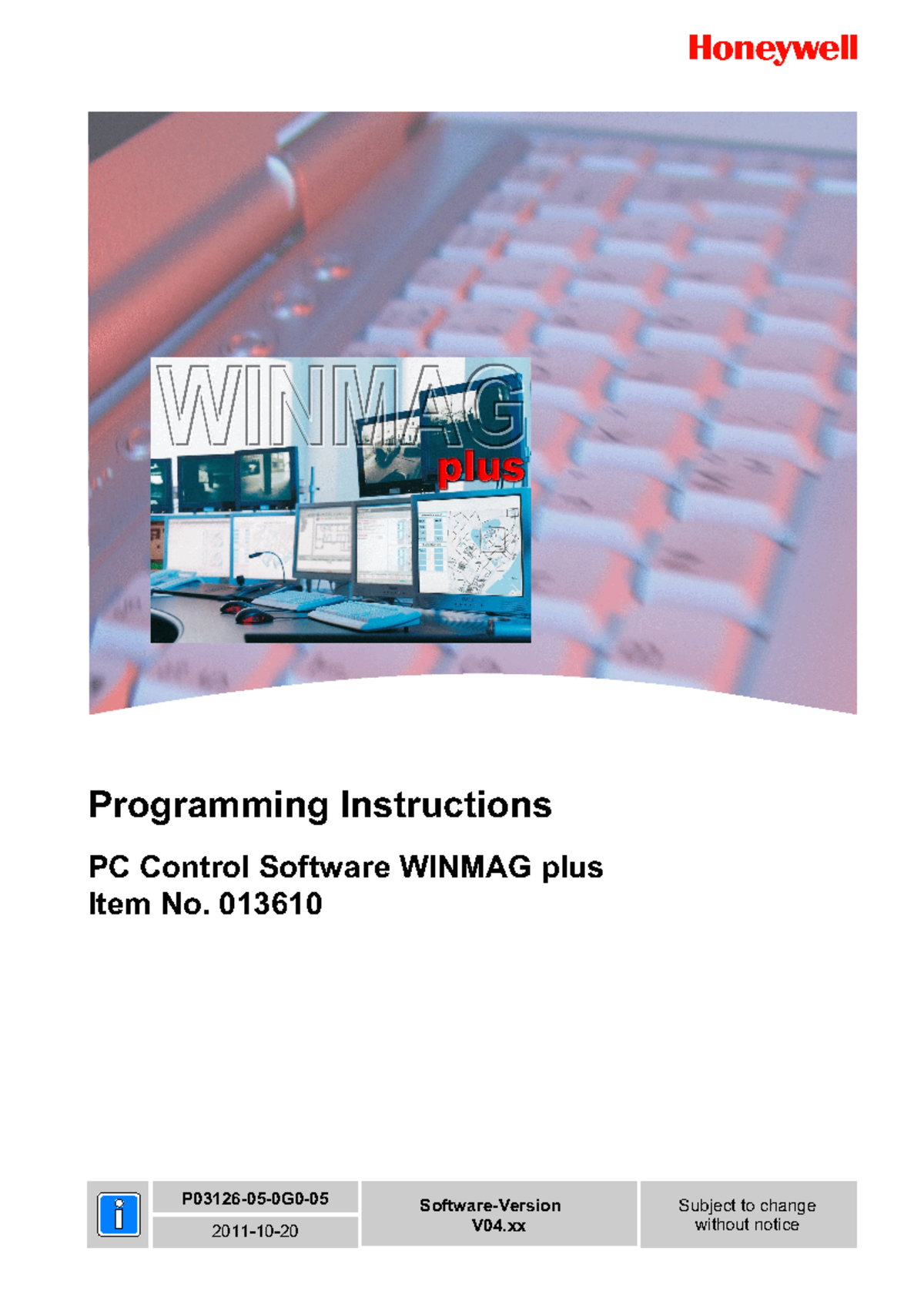 WINMAG plus Programming Instructions - Software Version P03126 - Studocu