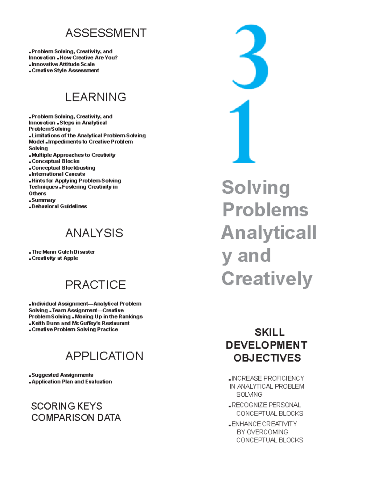 Problem Solving, Creativity, and Innovation: Skills Assessment and ...