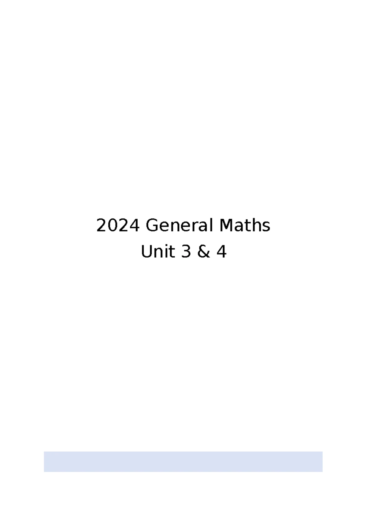 2024 general maths unit 3 4 data distributions and analysis studocu