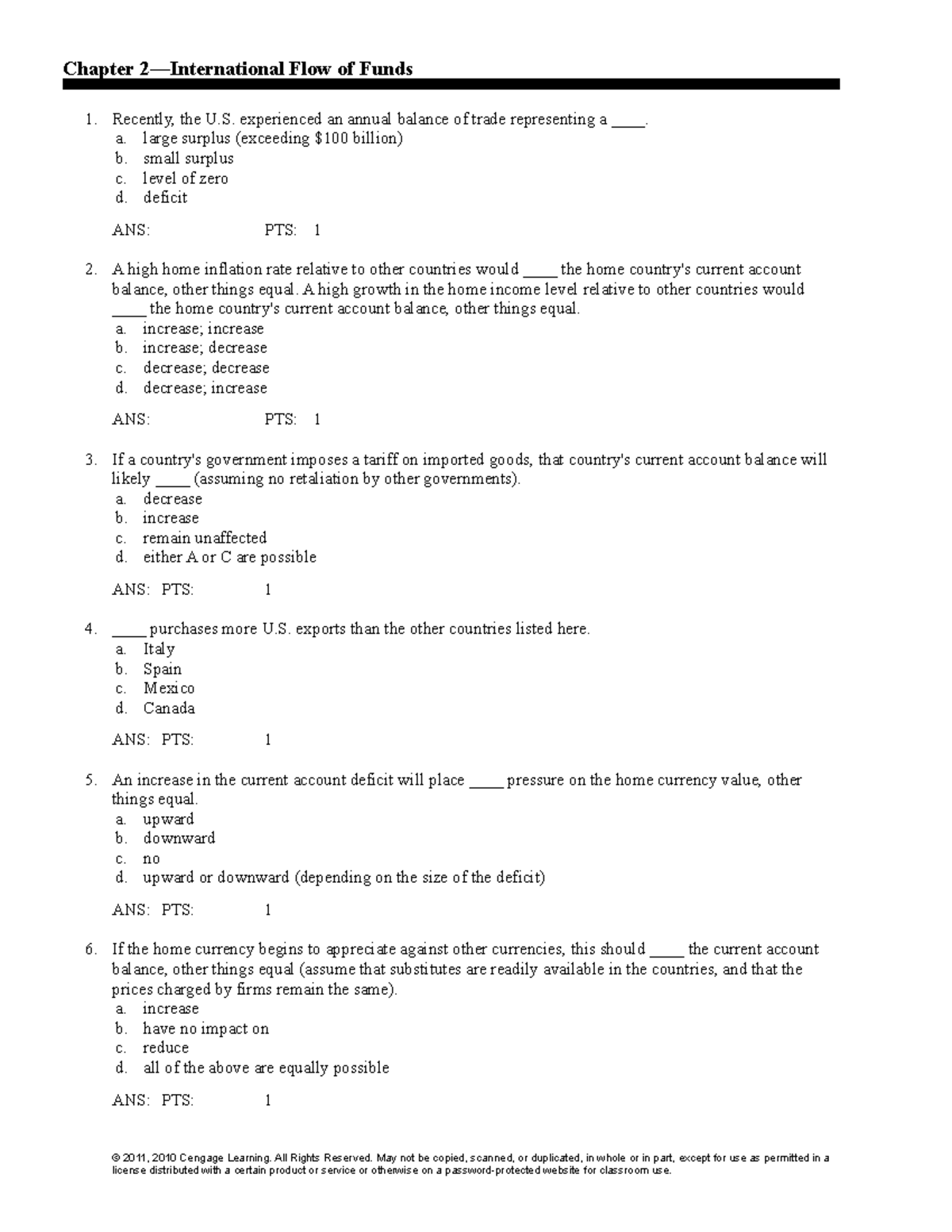 Chapter 2 - Flow of Funds: Key Concepts and Exam Questions - Studocu
