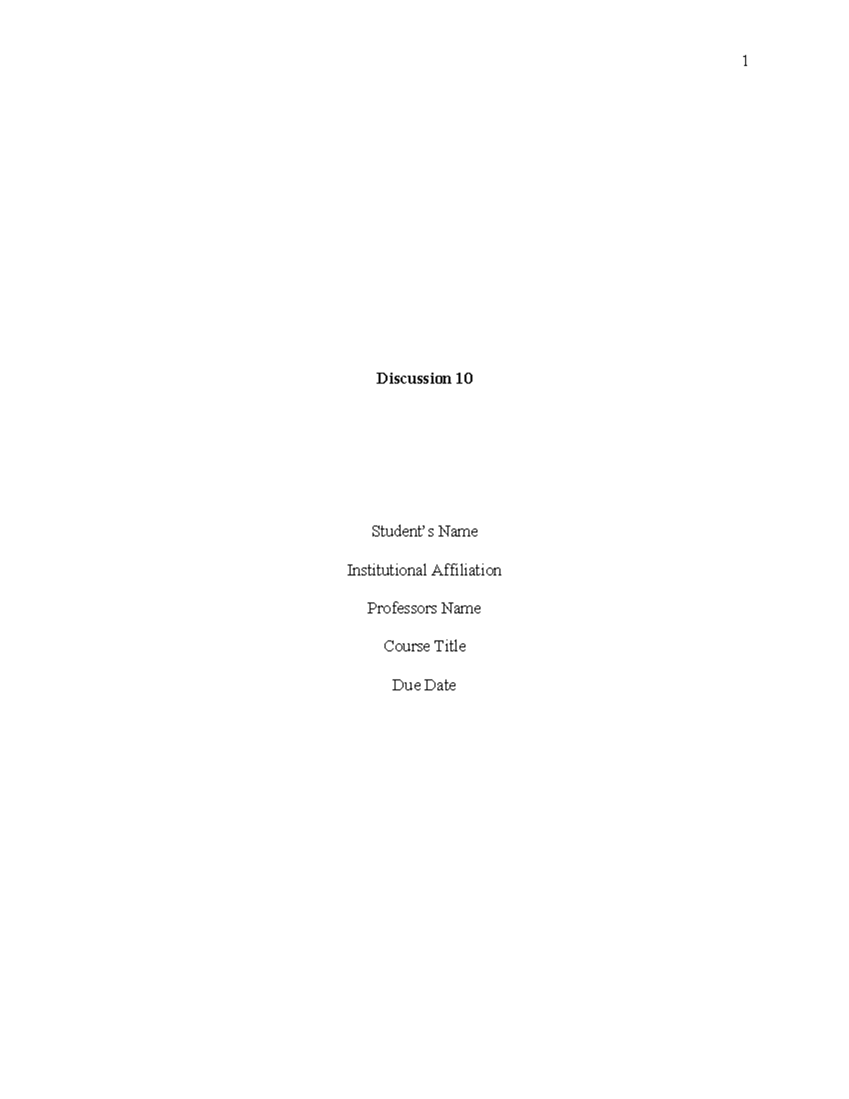 5807701 - Summary Business Managment - 1 Discussion 10 Student’s Name ...