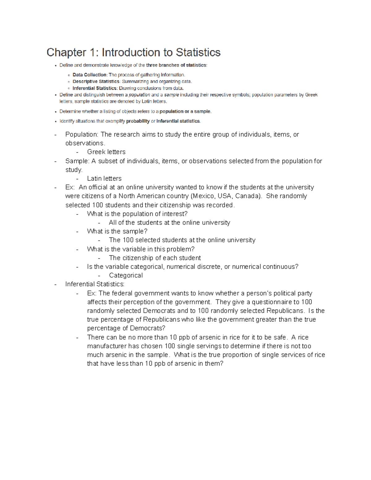 Stats 350 Exam 1 Comprehensive Study Guide - Studocu