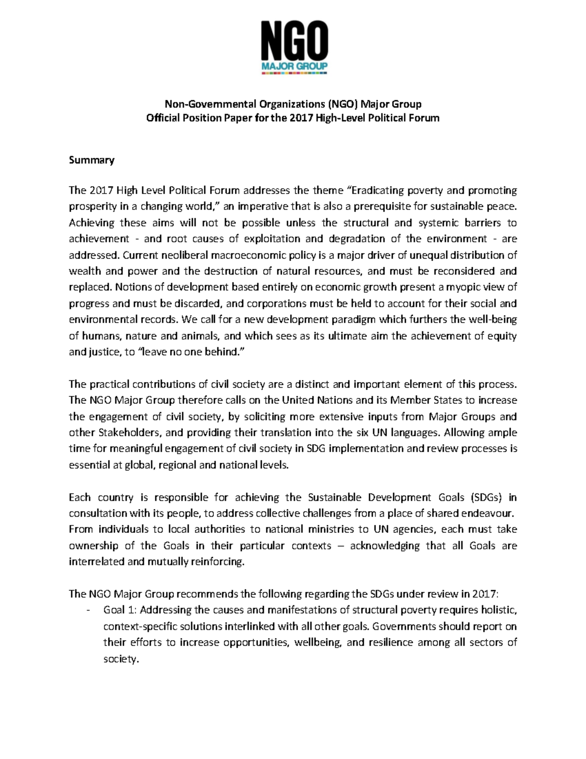15002 NGO - FINAL LECTURE NOTES ON SDGs and Poverty Eradication - Studocu
