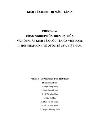 [Solved] Phn tch tnh tt yu khch quan ca hi nhp kinh t quc t Vit Nam ...