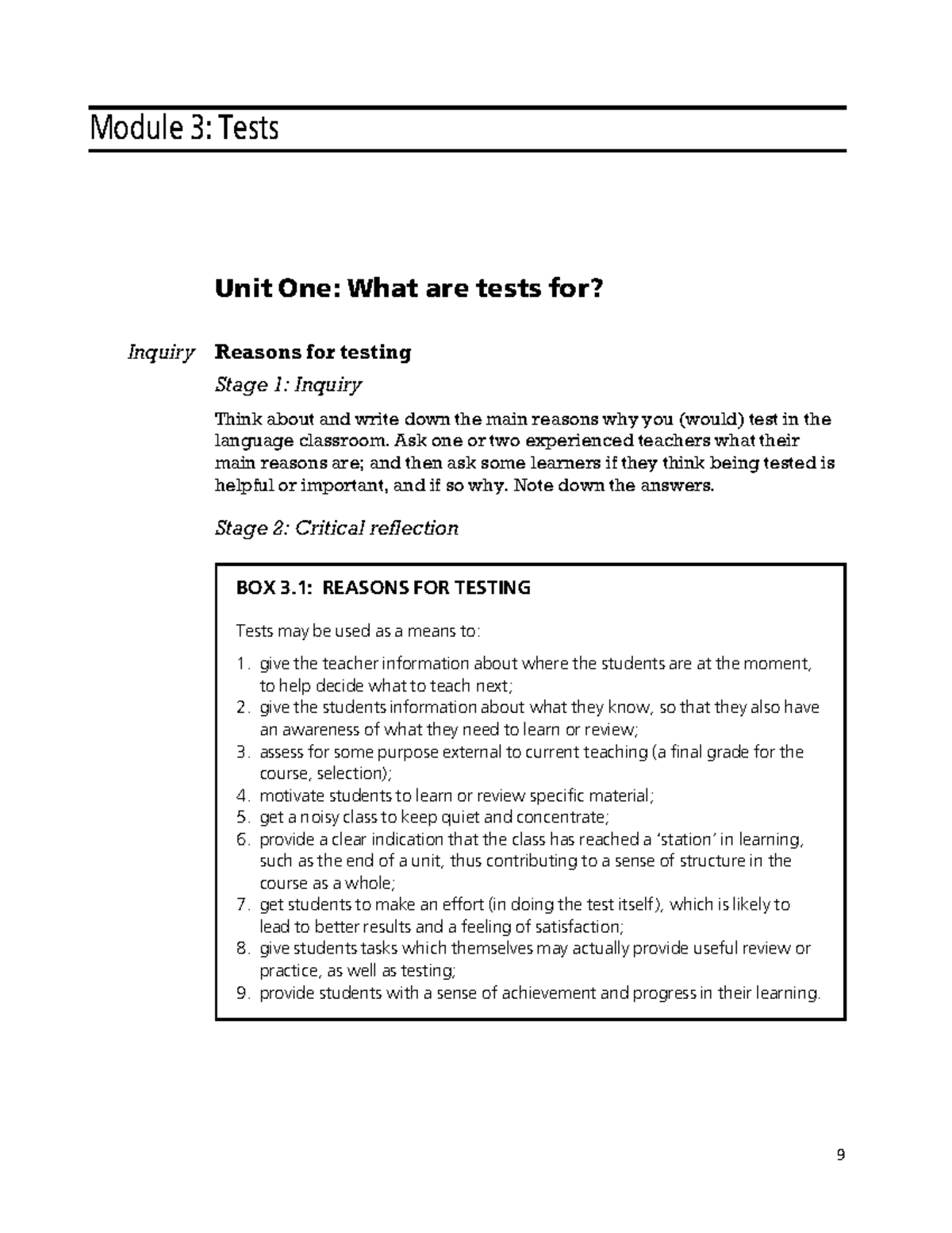Module 3: Testing and Evaluation - Understanding Classroom Assessments ...