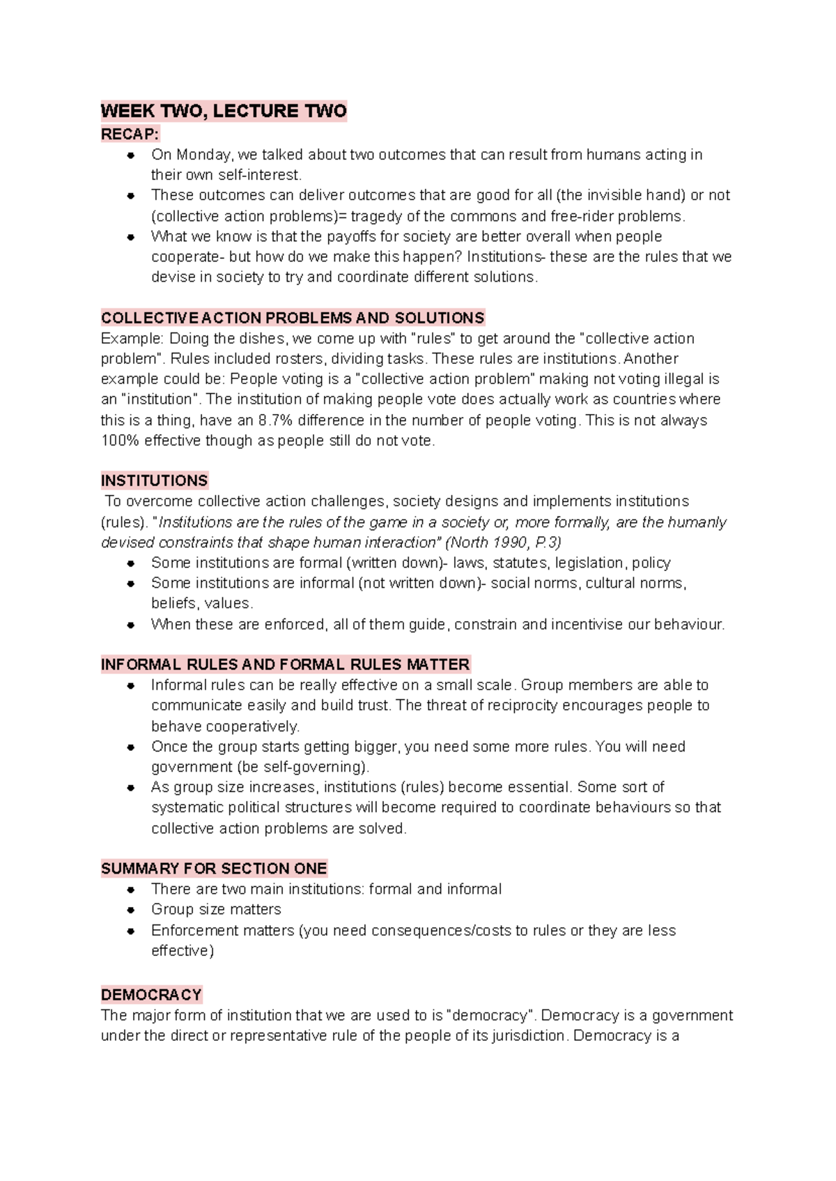 FCOM111 Class Notes - all compiled - WEEK TWO, LECTURE TWO RECAP: On ...