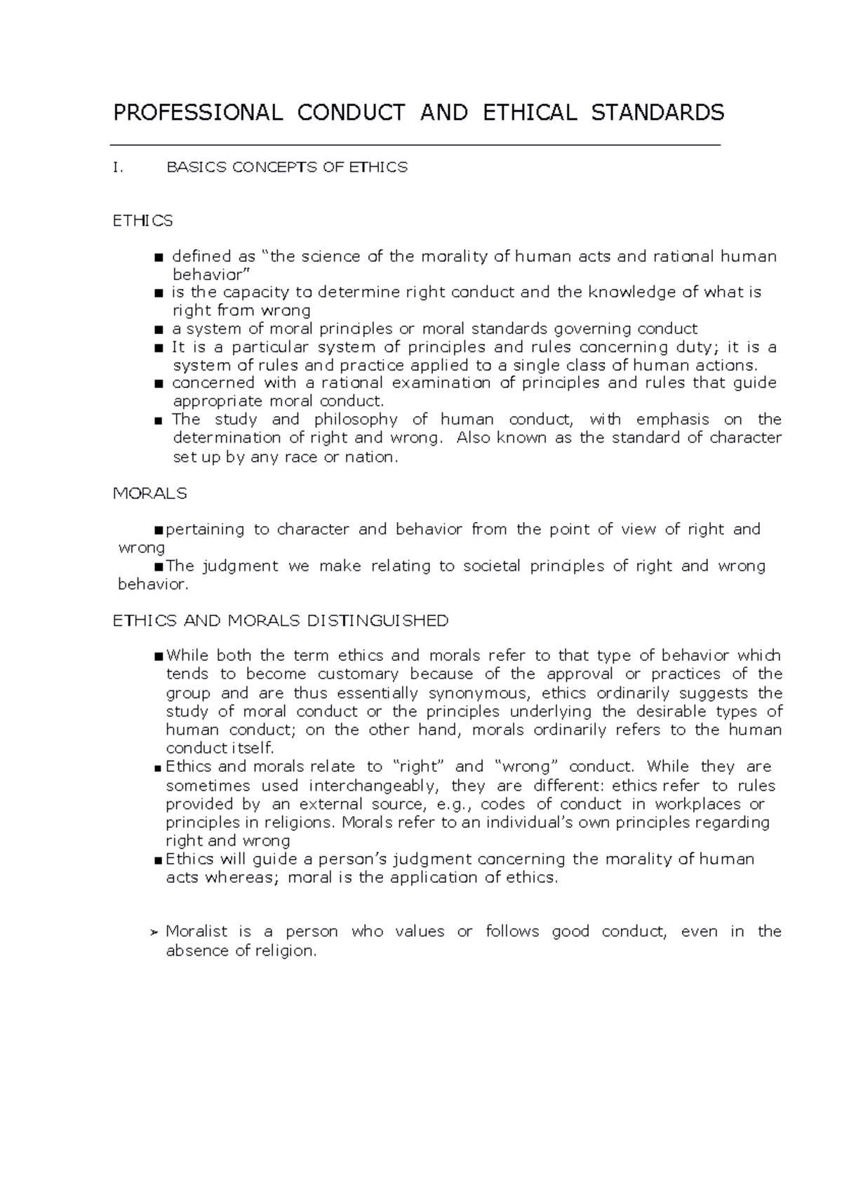 Crim-4: Professional conduct and ethical standards in policing - Studocu