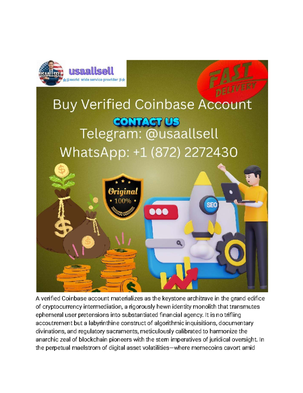 How to Verify Your Coinbase Account Fast (Avoid Rejections) - A  Comprehensive - Studocu