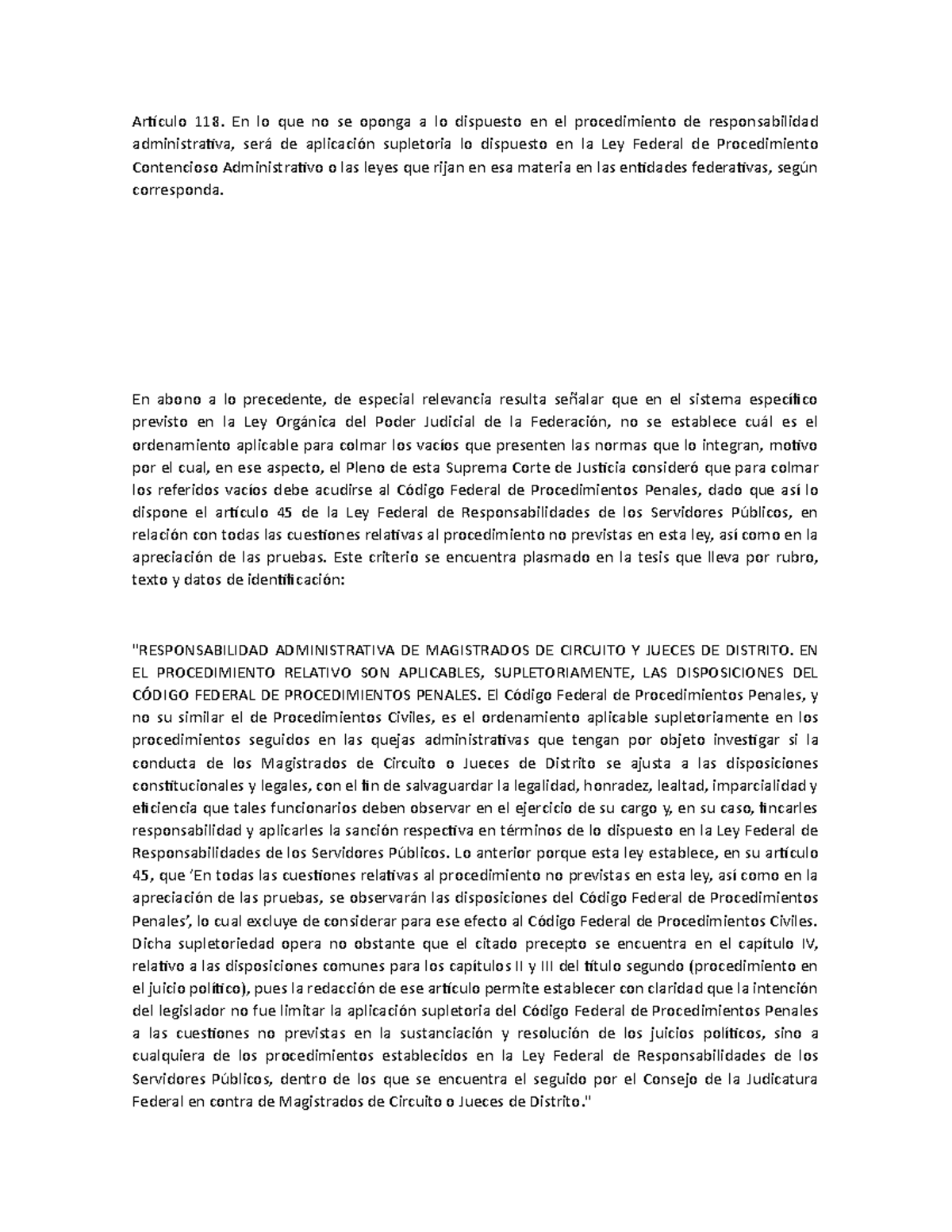 Supletoriedad en Procedimientos Administrativos - DFFFD - Studocu