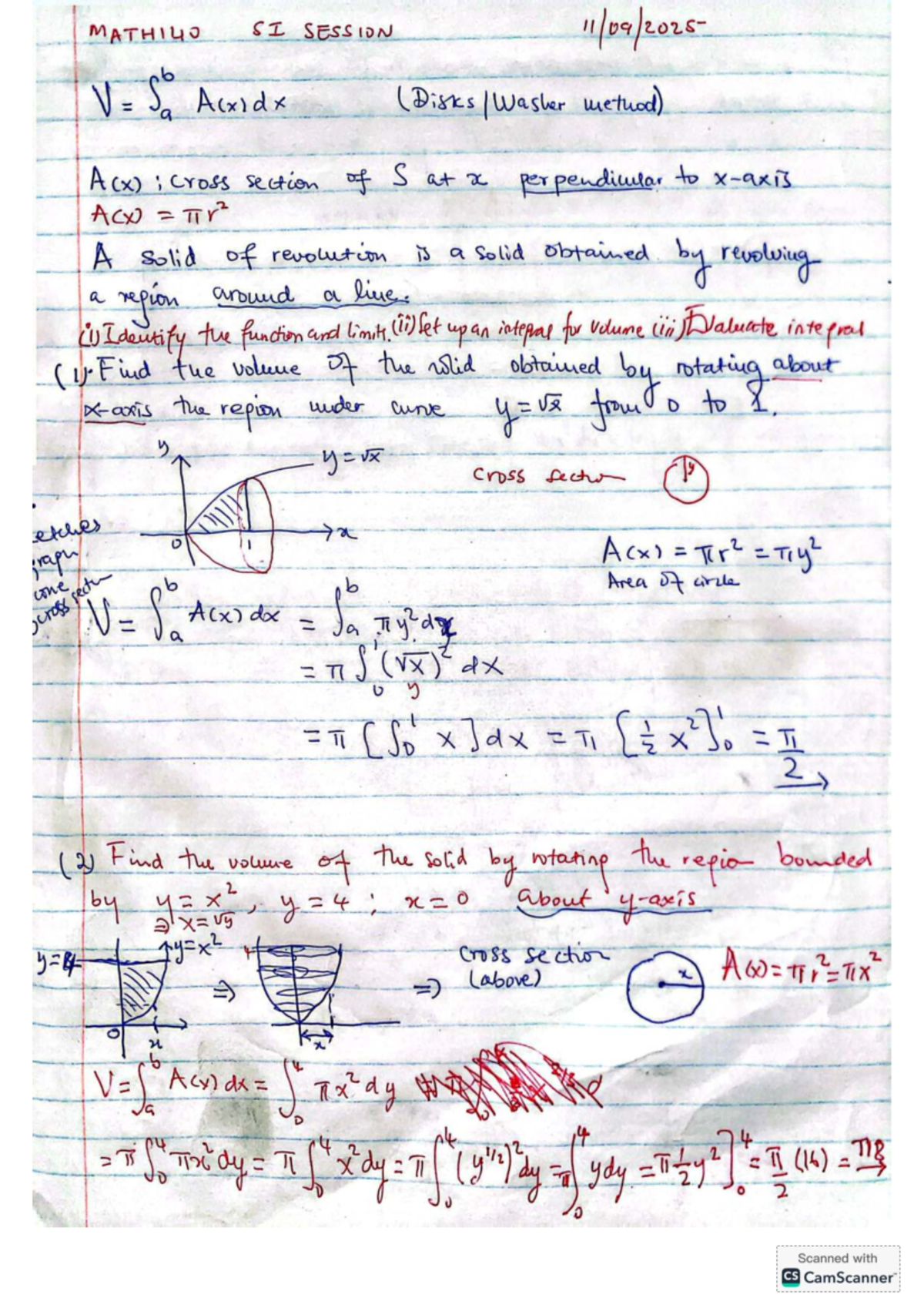 MATH140 SI Session 6 Study Notes and Review - Studocu