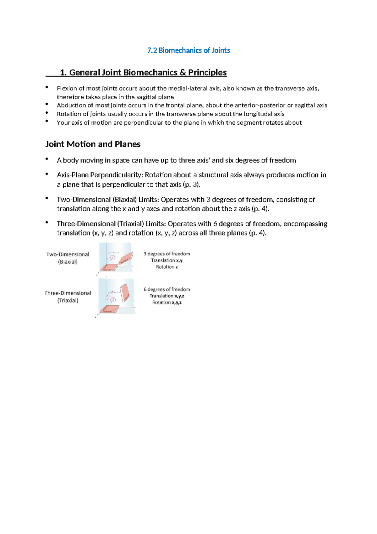Neuromuscular Biomechanics: Joint Motion & Forces Analysis Pt2 - Studocu