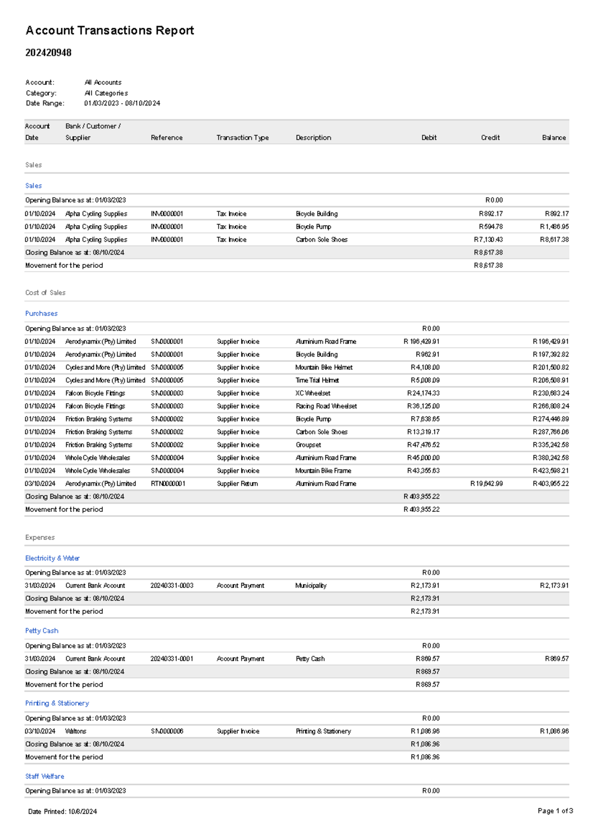 Account Transactions Report - Account Transactions Report 202420948 ...