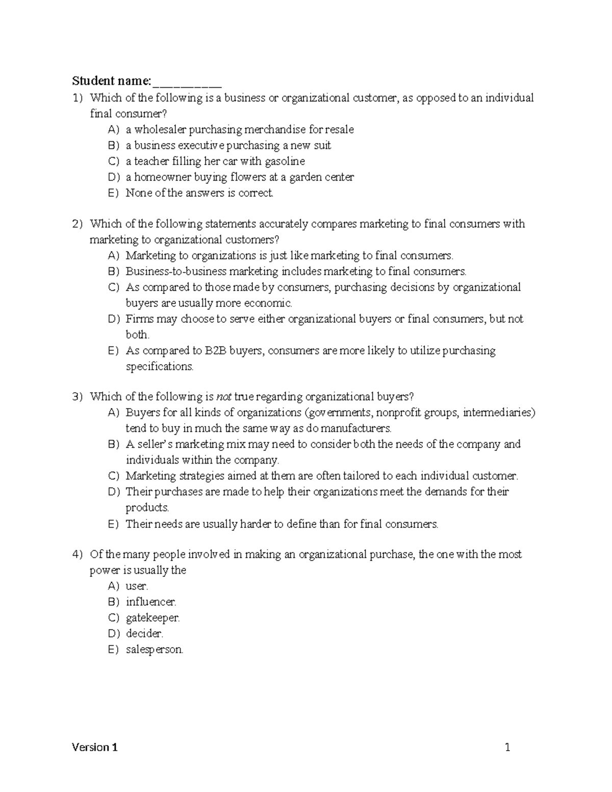 MKT-305-FTU-Exam-2-Study-Guide-Questions-and-Answers-2025 - Studocu