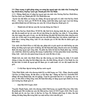[Solved] c im sinh vin Trng i hc Bch khoa i hc Quc gia Thnh ph H Ch ...