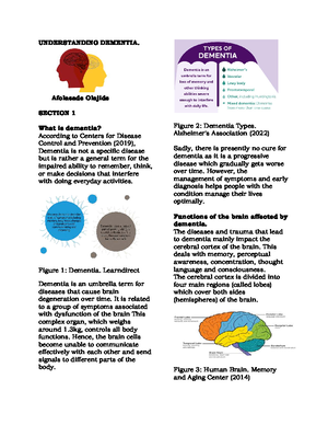 Unit 12 - Comprehensive Overview of Dementia and Its Impacts - Studocu