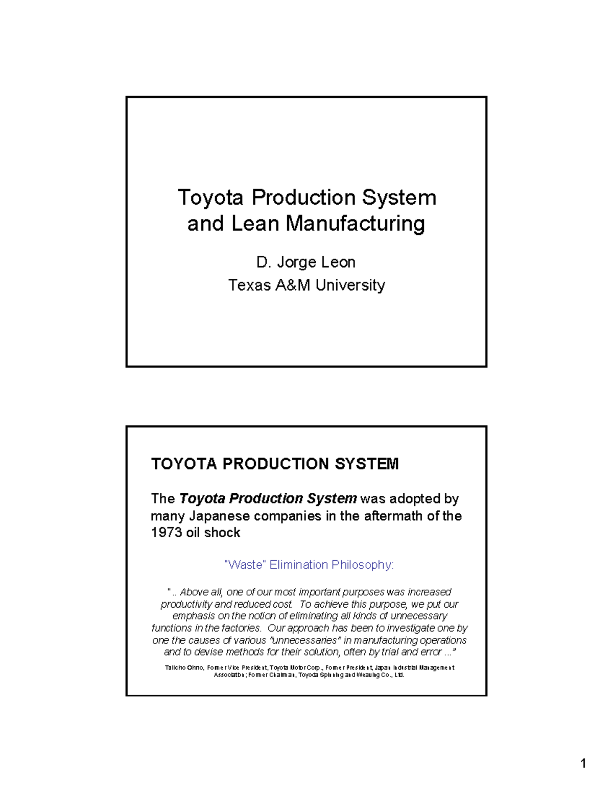 Lean1 - Tiếng Anh - Toyota Production System and Lean Manufacturing D ...