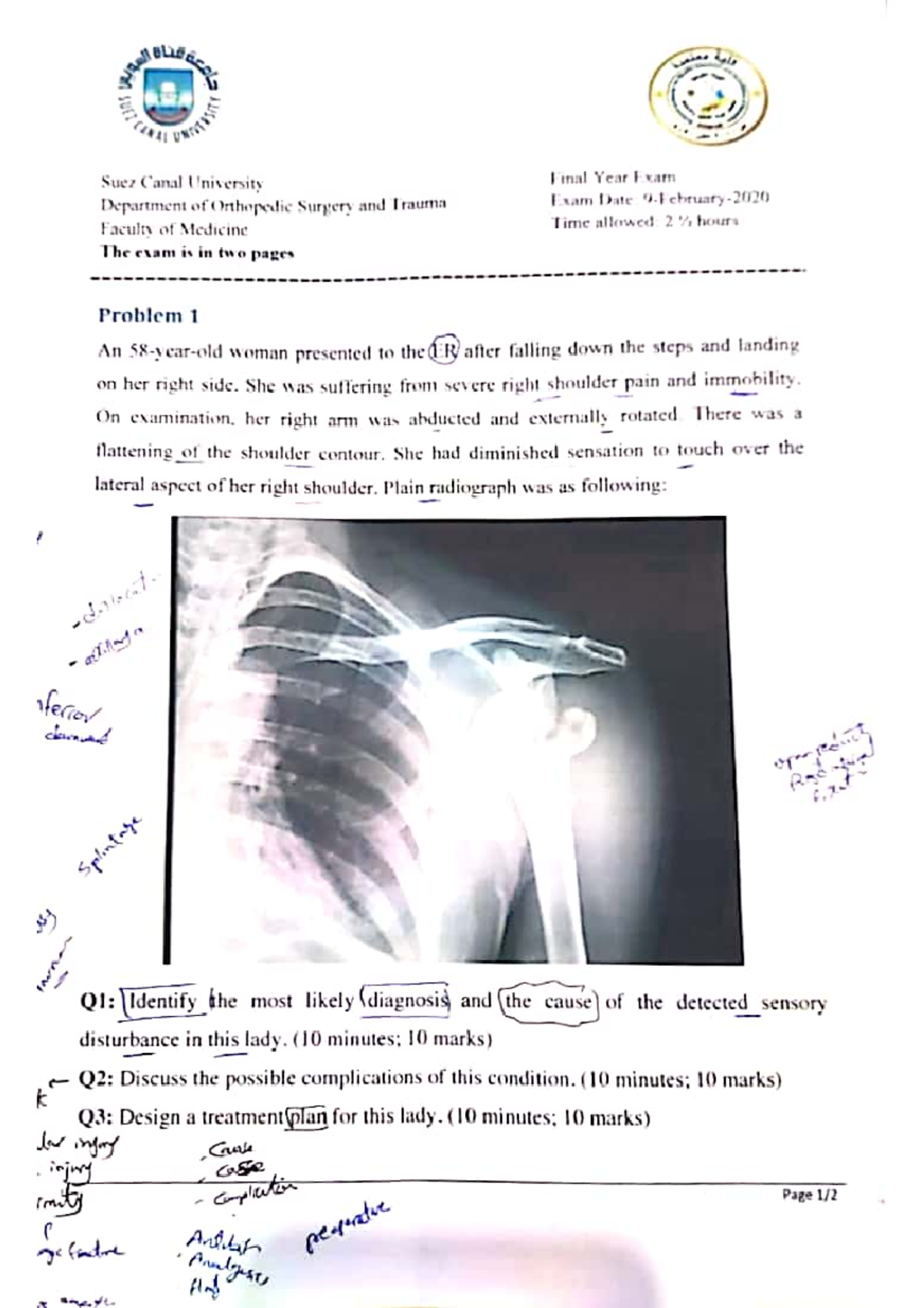 Orthopaedics Exam Study Guide: Key Concepts and Strategies - Studocu