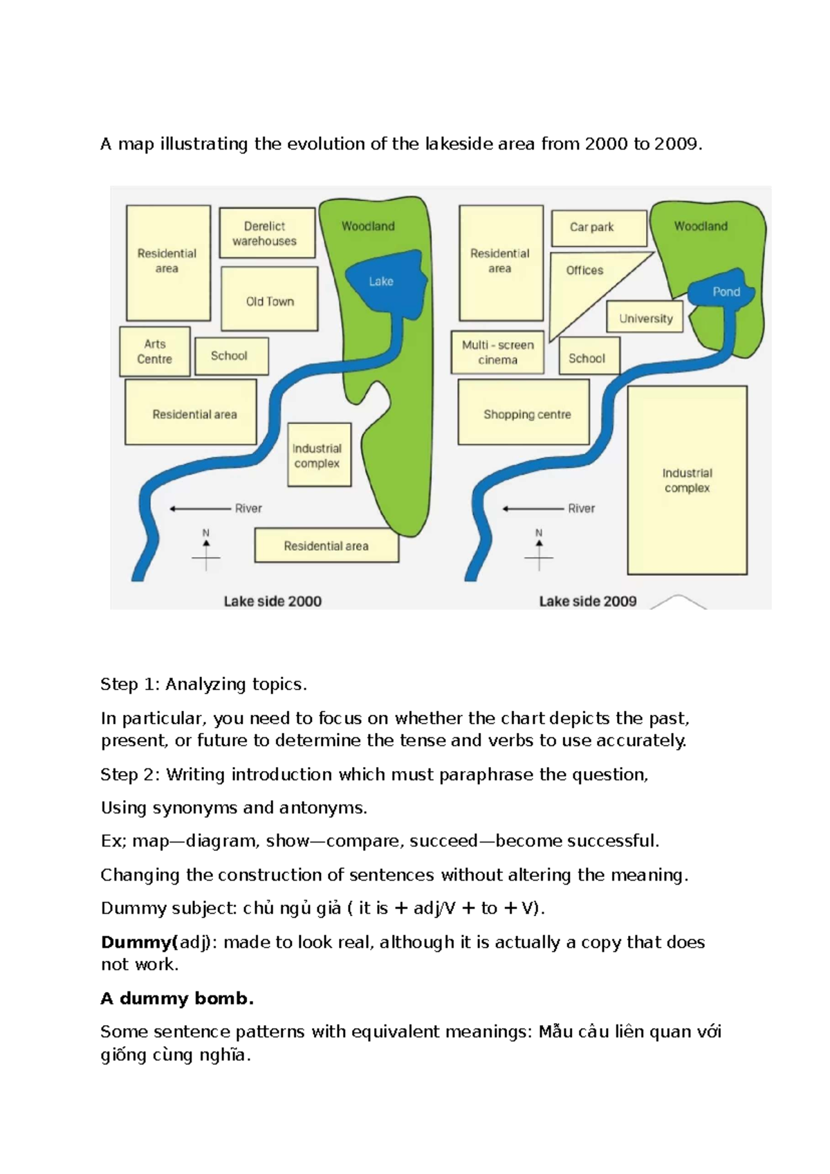 Map Evolution of Lakeside Area (1920-2009) Analysis Guide - Studocu