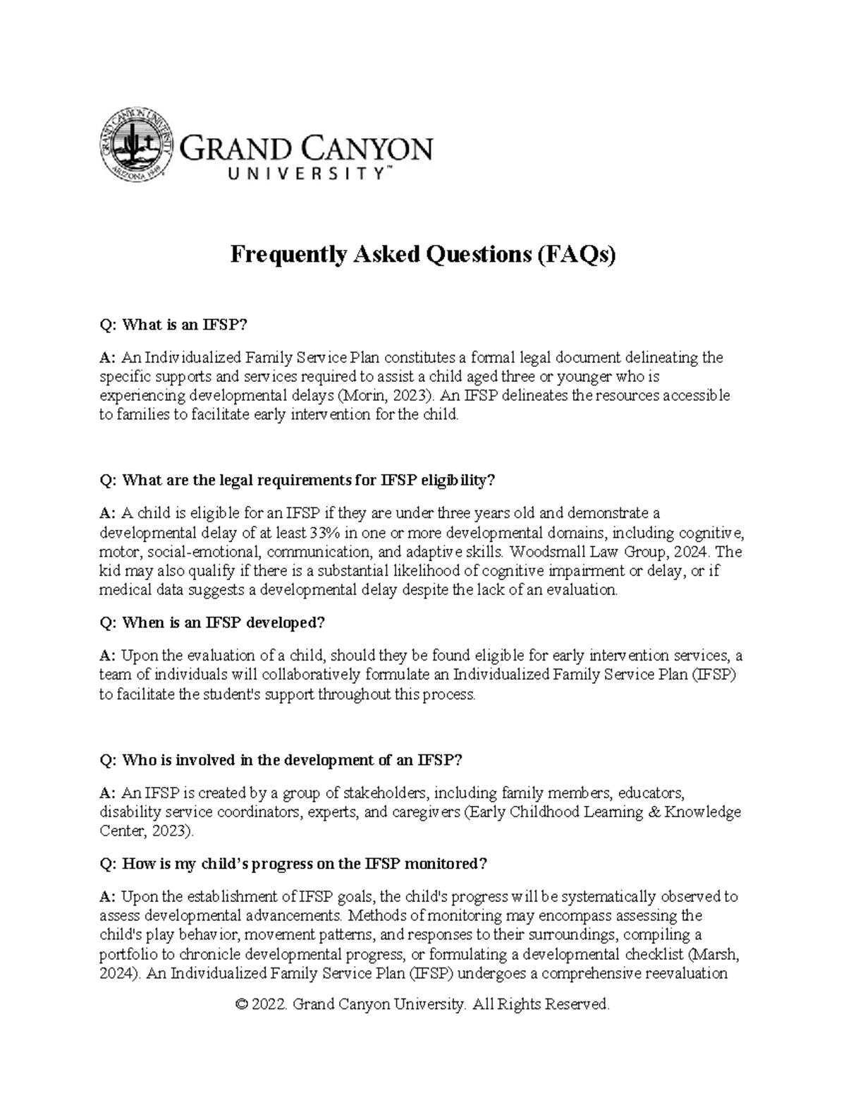 FAQs about IFSP and IEP: Key Insights and Guidelines - Studocu