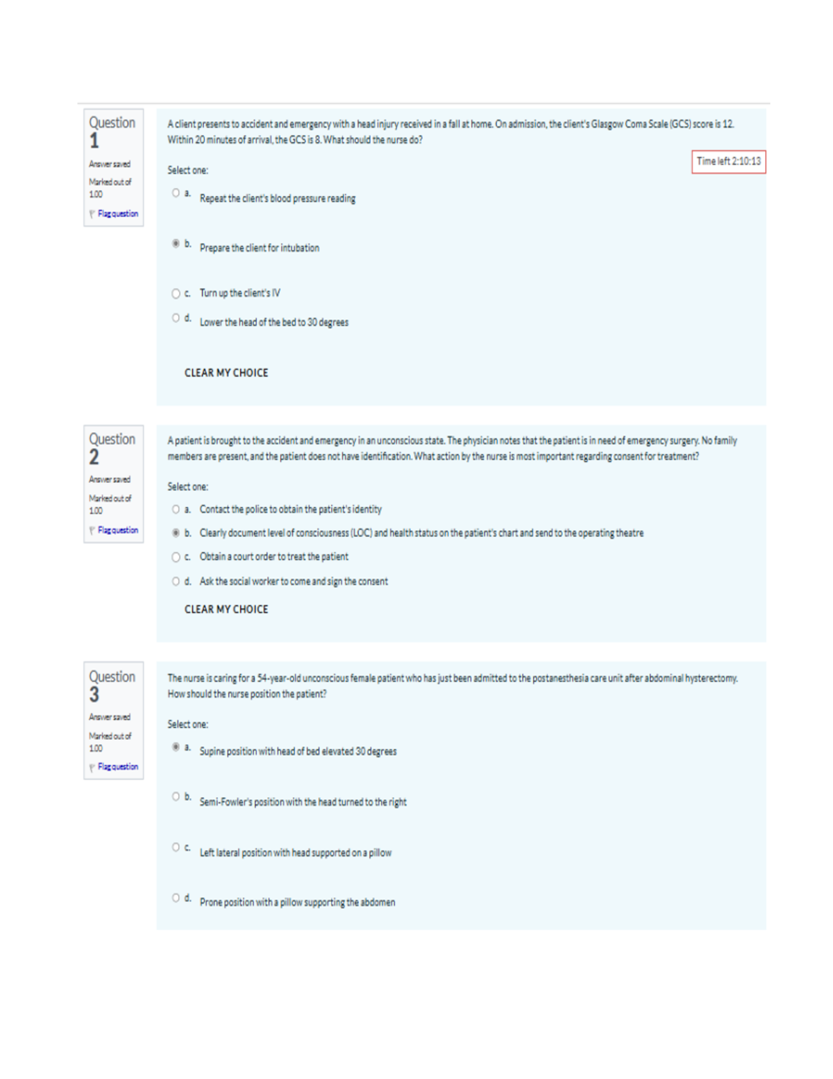 NURS 4500 Final Exam Study Guide: Critical Care Nursing Scenarios - Studocu