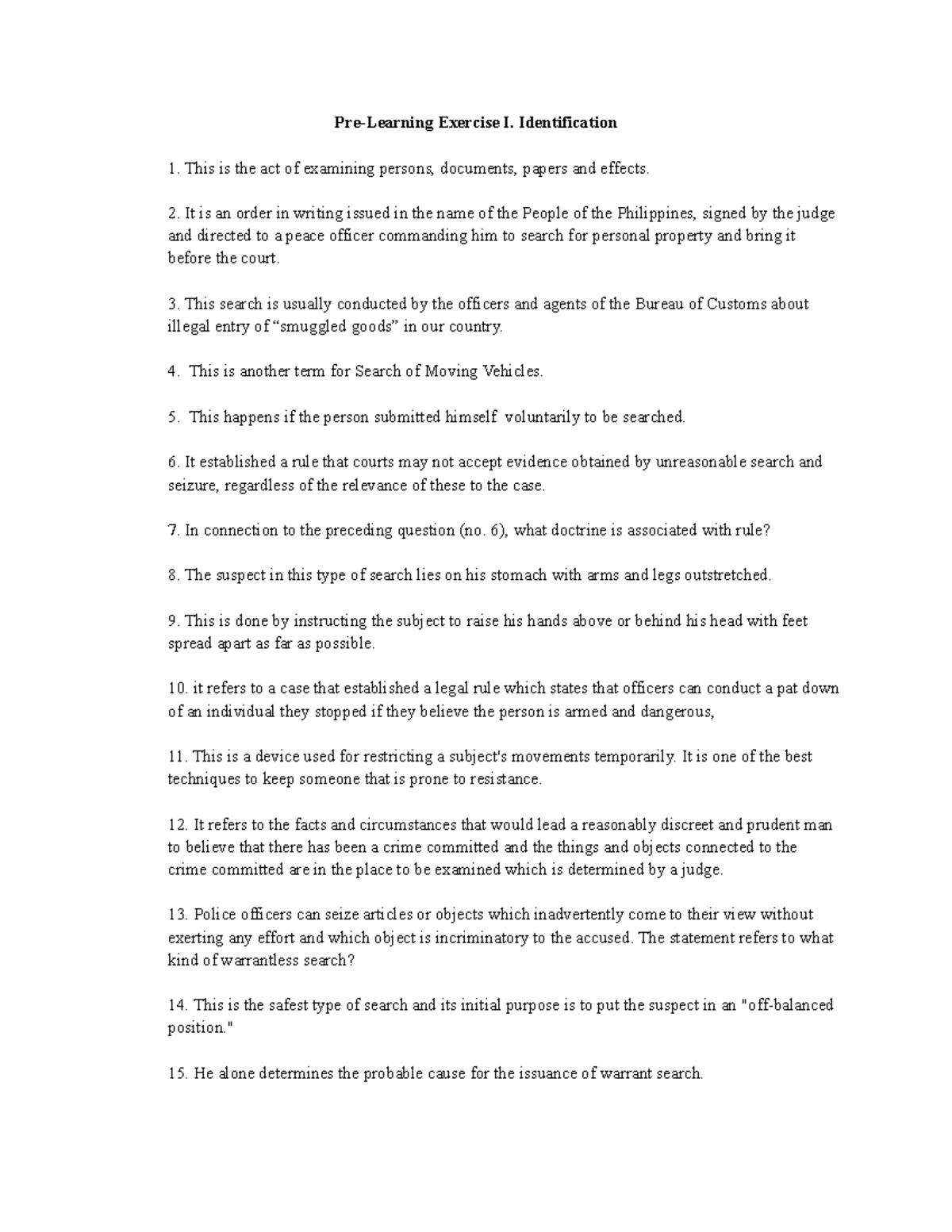 Criminal Investigation and Intelligence- Lecture on Evidence with ...