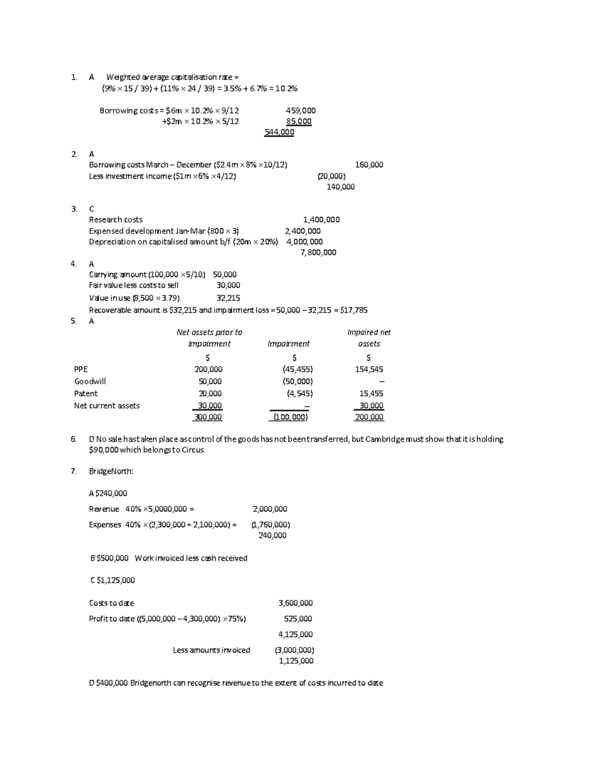 F7 Revision Test Answers: Key Insights and Best Practice Solutions ...