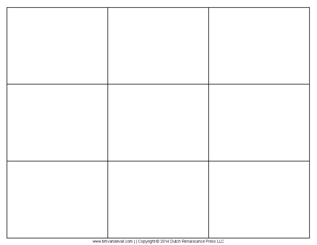 Blank Flash Card Template - LAST 222 - timvandevall I I Copyright ...
