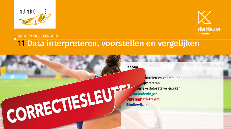 Nando 2 Module 11: Data Interpreteren, Voorstellen en Vergelijken - Studocu