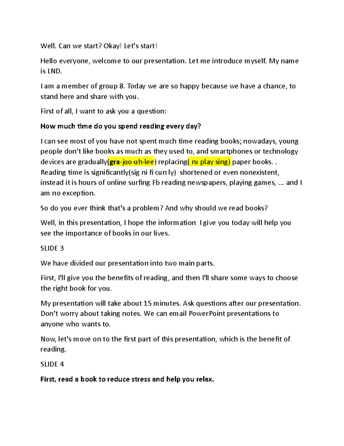 ENG GO DIEM TT - abc - Well. Can we start? Okay! Let's start! Hello ...