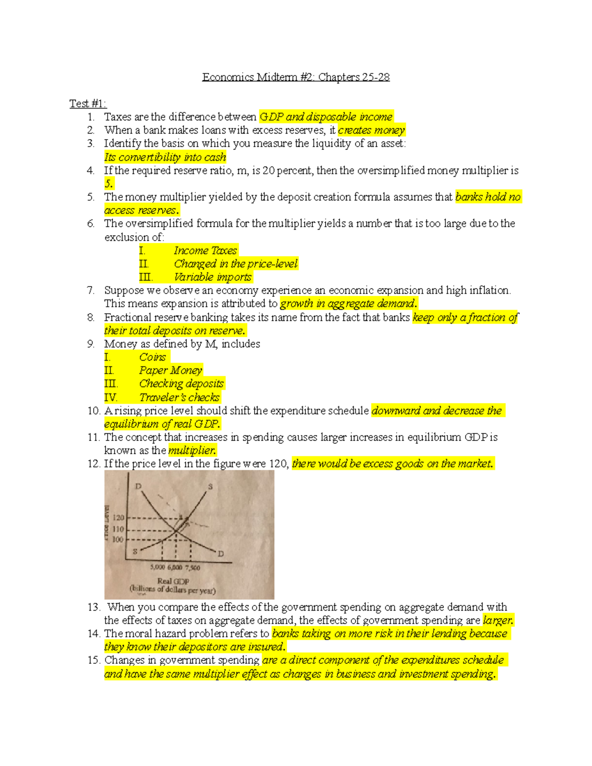 Economics 202 Midterm Exam 2 Review: Key Concepts and Test Highlights ...