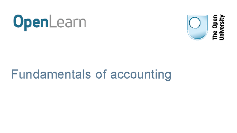 B124 Fundamentals of Accounting: Course Overview and Key Concepts - Studocu